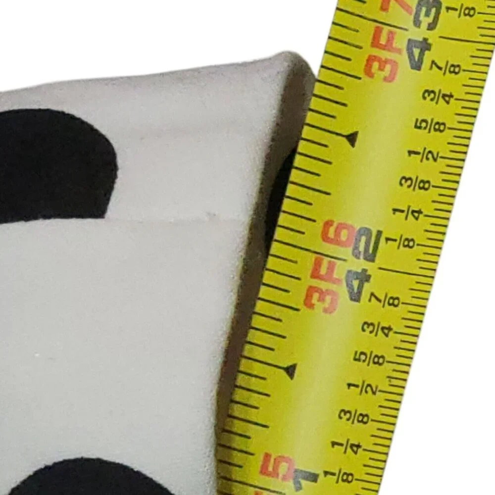 White Black Polkadot A-line Skirt 24W Retro Rockabilly Pockets Crinoline Lined - Picture 8 of 15